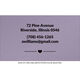 Single Heart Double Sided Shimmer Contact Cards Image 2 of 6
